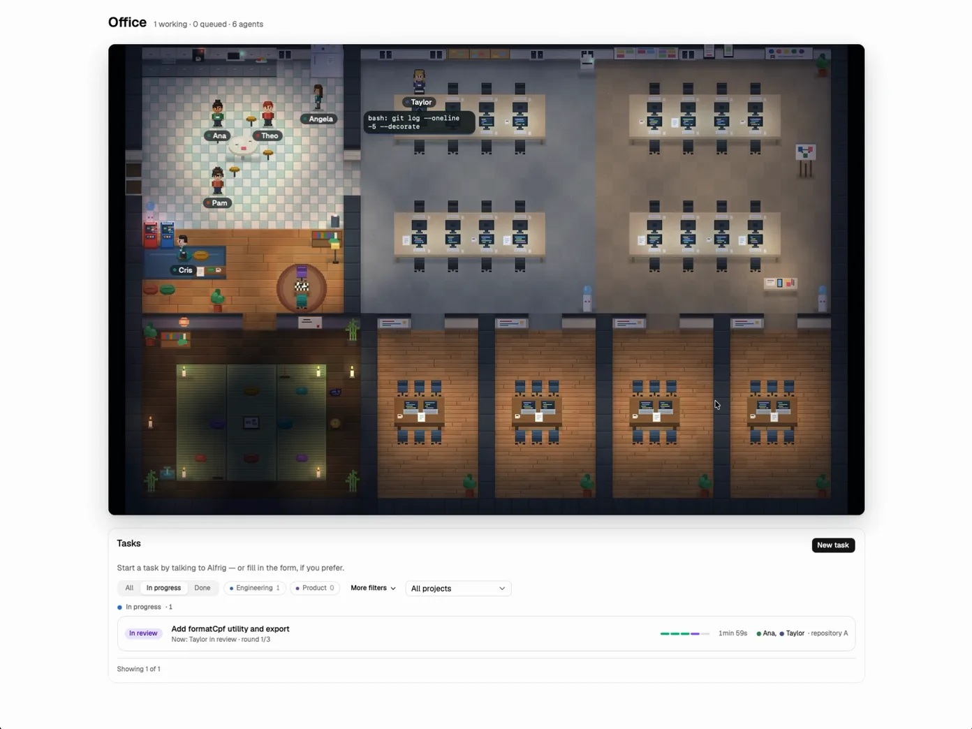 Another agent reviews